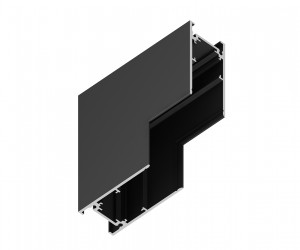 GL3378 BK черный коннектор угловой внутренний для накладного шинопровода 85*85*H26.9