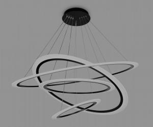 FA4365/4 BK черный 235W 3000K/4200K/6400K D1000*870 (ПДУ РАДИО 2.4G)