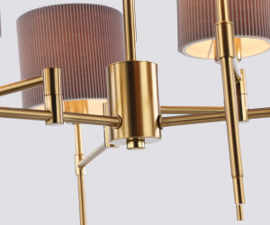 LH72381/6 BS/GR латунь/серый E14*6 max 40W D690*705