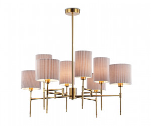 LH72383/8 BS/GR латунь/серый E14*8 max 40W D810*705