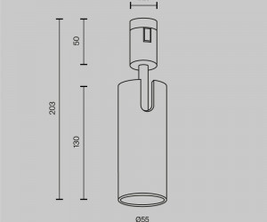 Трековый светильник Technical TR144-1-12W3K-W-PT