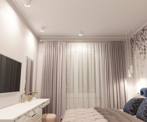 DK3090-WH+PI Светильник накладной IP 20, 10 Вт, GU5.3, LED, белый/розовый, пластик