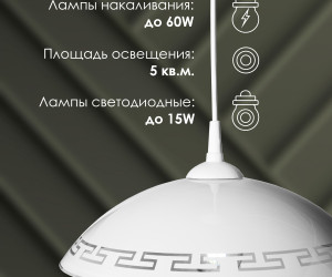 Подвесной светильник R1016-1P-350 WT 000040143