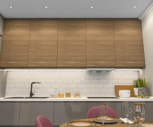 DK3061-WH+CH Встраиваемый светильник, IP 20, 10 Вт, GU5.3, LED, белый/хром, пластик