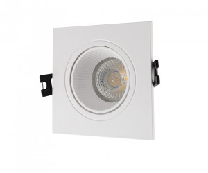 DK3071-WH Встраиваемый светильник, IP 20, 10 Вт, GU5.3, LED, белый/белый, пластик