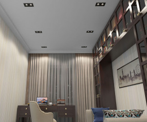 DK3072-BK Встраиваемый светильник, IP 20, 10 Вт, GU5.3, LED, черный/черный, пластик