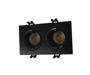 DK3072-BK Встраиваемый светильник, IP 20, 10 Вт, GU5.3, LED, черный/черный, пластик