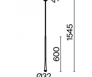 Трековый подвесной светильник Technical TR168-1-7W3K-M-B