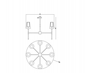 Люстра Freya FR5196PL-08BBS