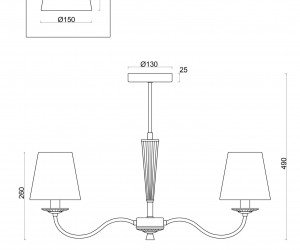 Люстра Freya FR2027PL-05N