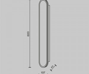 Настенный светильник (бра) Maytoni MOD429WL-L30BSK