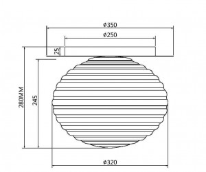 Потолочный светильник Maytoni MOD268CL-01G