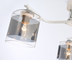 TR303217/3 WH/CH/SM белый/хром/дымчатый E27*3 max 60W D540*250