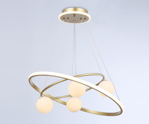 FL66324/1+4 GD золото 69W 3000K-6400K+G9/4 D600/400*1200 (ПДУ ИК)