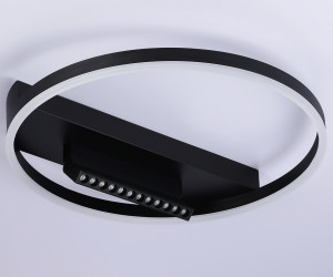 FL51458/1+1 BK черный 60W 3000K-6400K+4200K D500*110 (ПДУ РАДИО 2.4G)