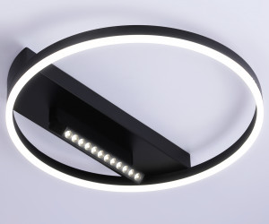 FL51458/1+1 BK черный 60W 3000K-6400K+4200K D500*110 (ПДУ РАДИО 2.4G)