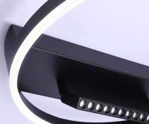 FL51458/1+1 BK черный 60W 3000K-6400K+4200K D500*110 (ПДУ РАДИО 2.4G)