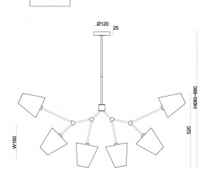 Потолочный светильник Freya FR5370CL-06B
