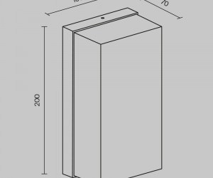 Настенный светильник (бра) Outdoor O454WL-L10GF3K