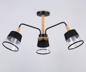 TR4740/3 BK/LW черный/светлое дерево E27/3 max 40W D760*350