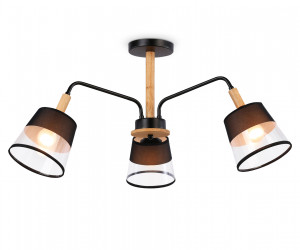 TR4740/3 BK/LW черный/светлое дерево E27/3 max 40W D760*350