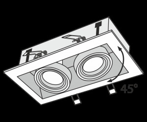 Встраиваемый светильник Technical DL008-2-02-B