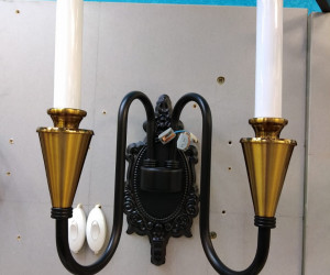 Настенный светильник PL5823-2W BK+AB 000067334