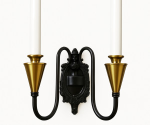 Настенный светильник PL5823-2W BK+AB 000067334