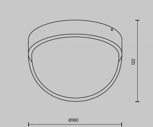 Потолочный светильник Outdoor O438CL-L12GF3K