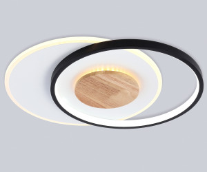 FL4789 WH/BK/WD белый/черный/дерево 54W 3000-6000K 460*365*45 (без ПДУ)