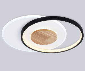 FL4789 WH/BK/WD белый/черный/дерево 54W 3000-6000K 460*365*45 (без ПДУ)