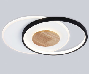 FL4789 WH/BK/WD белый/черный/дерево 54W 3000-6000K 460*365*45 (без ПДУ)