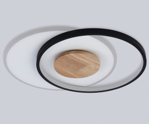 FL4789 WH/BK/WD белый/черный/дерево 54W 3000-6000K 460*365*45 (без ПДУ)