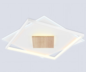 FL4790 WH/WD белый/дерево 77W 3000-6000K 515*515*50 (без ПДУ)