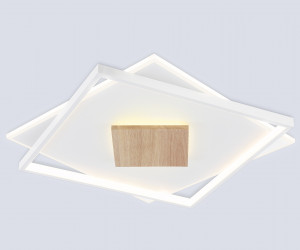 FL4790 WH/WD белый/дерево 77W 3000-6000K 515*515*50 (без ПДУ)