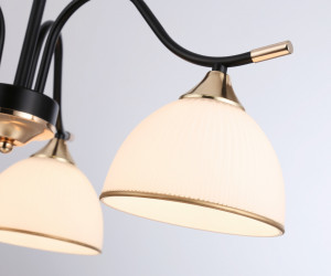 TR3161/3 BK/FGD черный/золото E27/3 max 60W D580*300