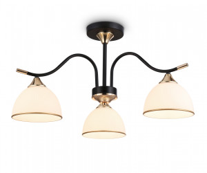 TR3161/3 BK/FGD черный/золото E27/3 max 60W D580*300