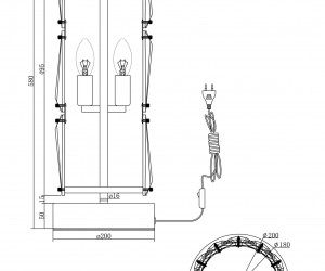 Настольный светильник Maytoni MOD043TL-02G
