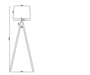 Напольный светильник (торшер) Maytoni Z177FL-01B
