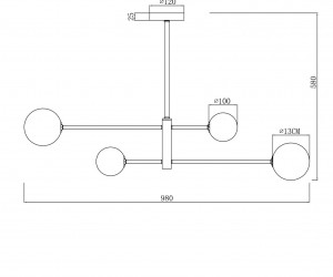 Потолочный светильник Freya FR5376CL-04B