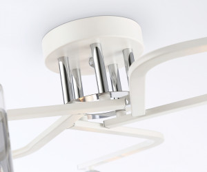 TR303219/5 WH/CH/SM белый/хром/дымчатый E27*5 max 60W D580*250