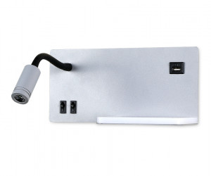 FW292 GR/BK серый/черный LED 4200K 5W+3W 260*150*110