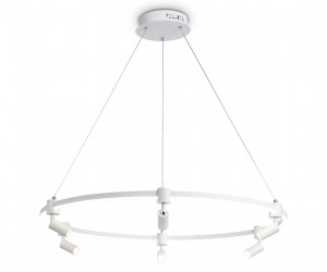 FL5297/1+6 WH белый 74W 3000K/4200K/6400K+4200K D800*1200 (ПДУ ИК)