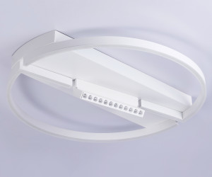 FL51459/1+1 WH белый 72W 3000K-6400K+4200K D600*110 (ПДУ РАДИО 2.4G)