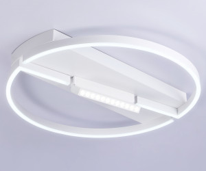 FL51459/1+1 WH белый 72W 3000K-6400K+4200K D600*110 (ПДУ РАДИО 2.4G)