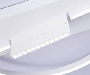 FL51459/1+1 WH белый 72W 3000K-6400K+4200K D600*110 (ПДУ РАДИО 2.4G)