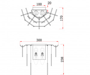 Настенный светильник (бра) Freya FR5104WL-02N