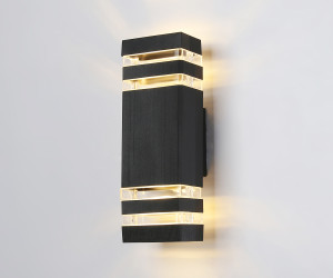 ST2574/2 BK/CL черный/прозрачный IP54 GU10/2 max 35W 310*110*65