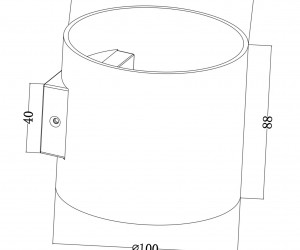 Настенный светильник (бра) Technical C066WL-01MG