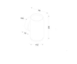 Настенный светильник (бра) Technical C068WL-01MG
